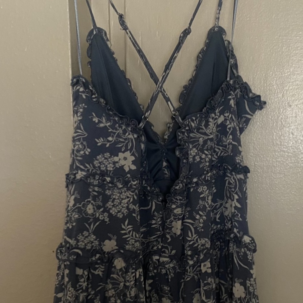 Floral blue dress NWT I purchased from a boutique store and never wore it